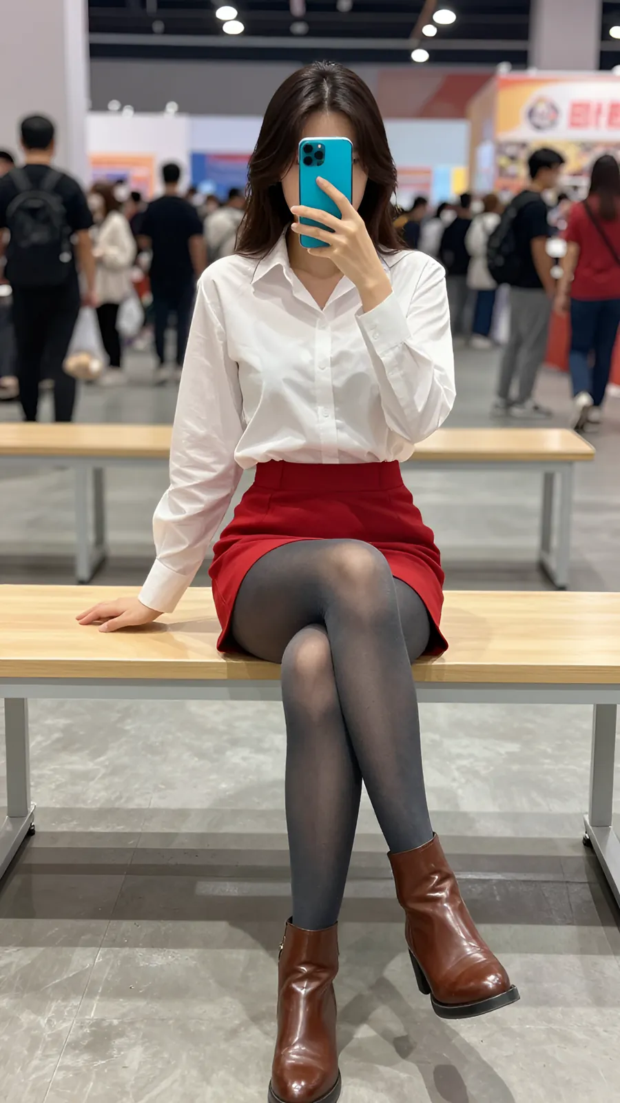 40D Navy Stirrup Tights visual reference