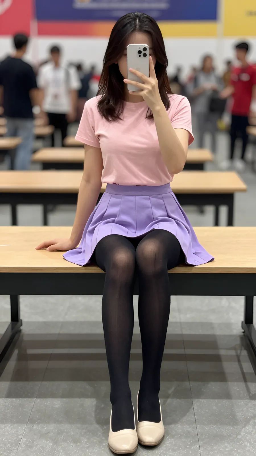 HL-000211 · 粉紫魔法少女短裙 visual reference