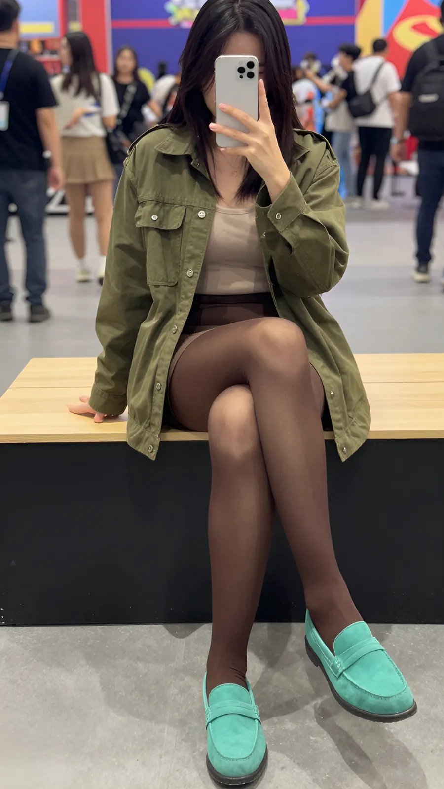 HL-000236 · 森林制服橄榄绿外套棕裙 visual reference