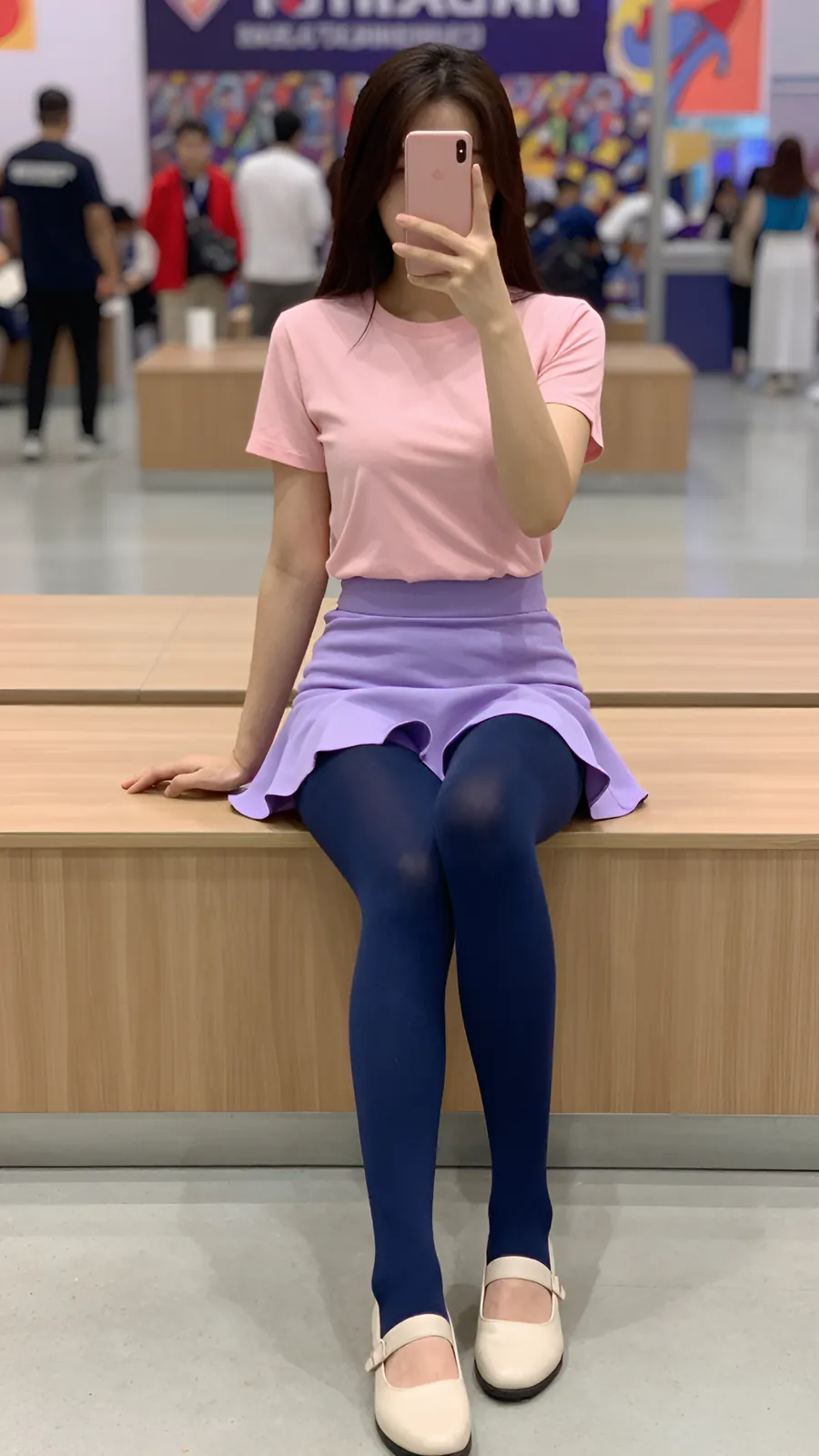 HL-000247 · 粉紫魔法少女短裙 visual reference