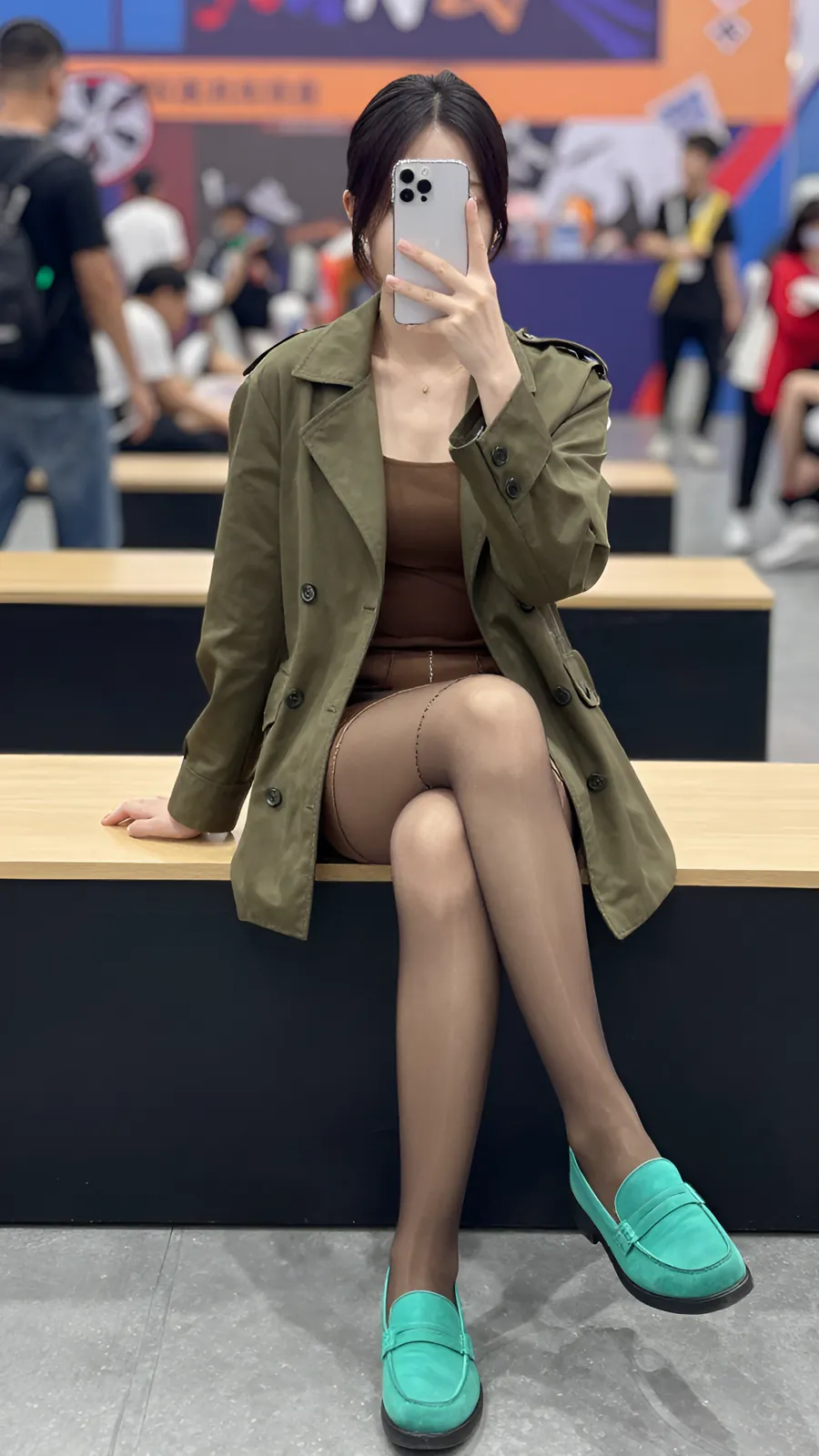 HL-000248 · 森林制服橄榄绿外套棕裙 visual reference