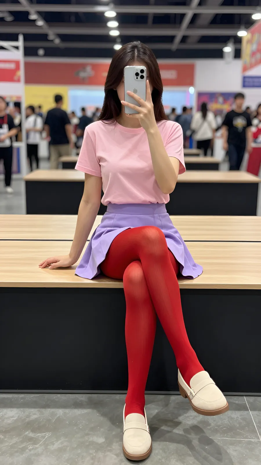 HL-000259 · 粉紫魔法少女短裙 visual reference