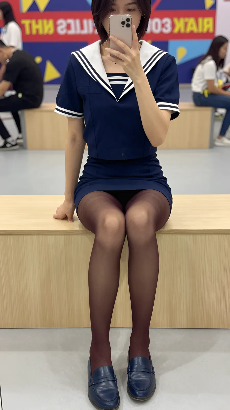 HL-000266 · 海军水手服百褶短裙 visual reference