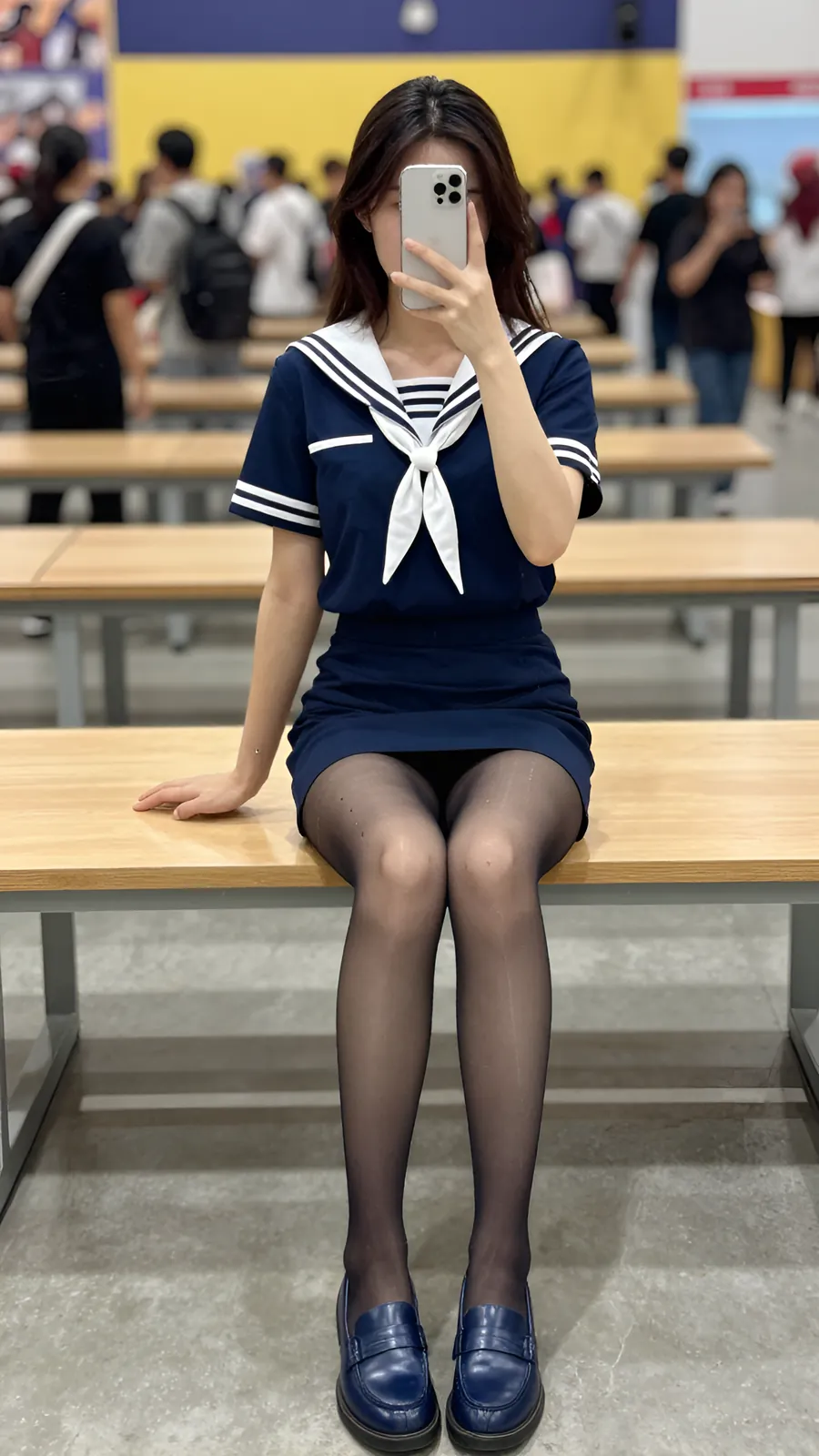 HL-000278 · 海军水手服百褶短裙 visual reference