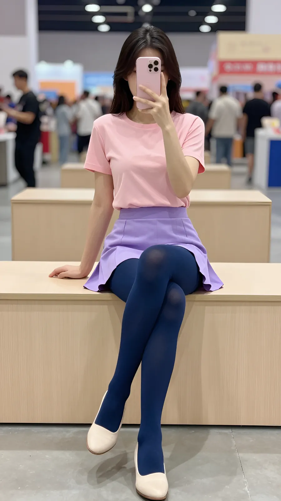 HL-000367 · 粉紫魔法少女短裙 visual reference