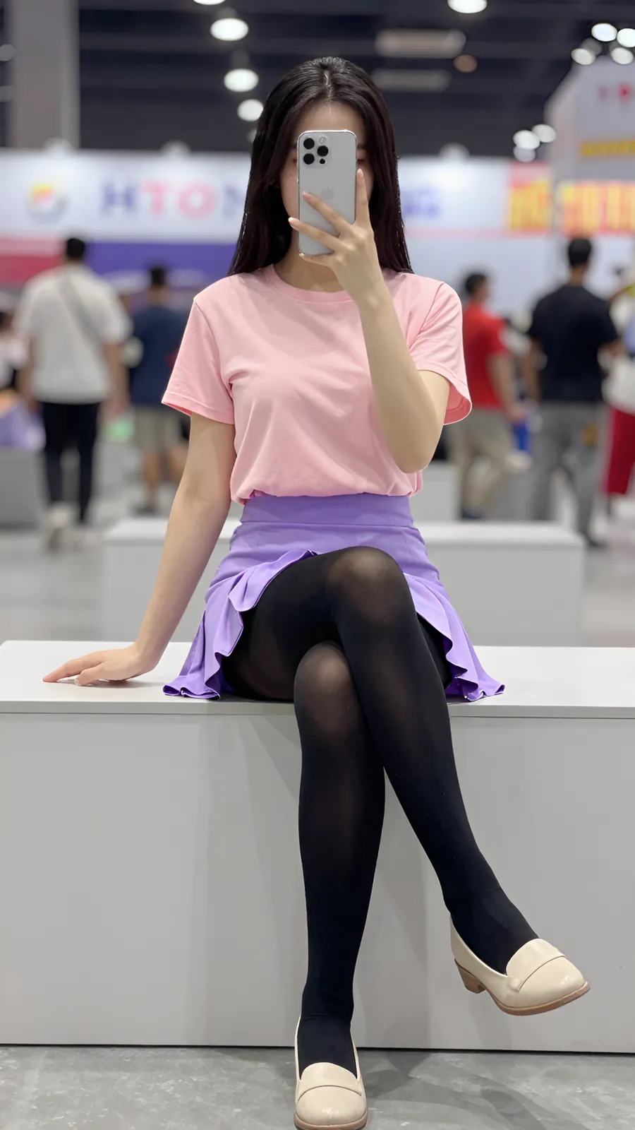 HL-000511 · 粉紫魔法少女短裙 visual reference