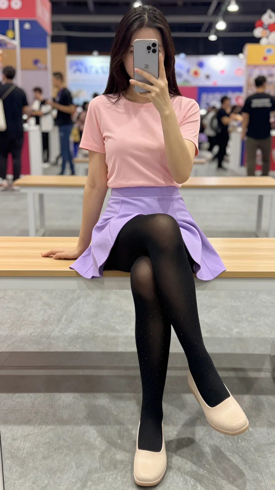HL-000643 · 粉紫魔法少女短裙 visual reference