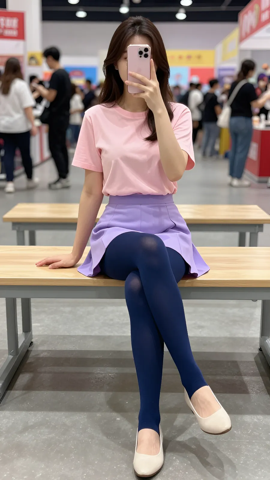 HL-000667 · 粉紫魔法少女短裙 visual reference