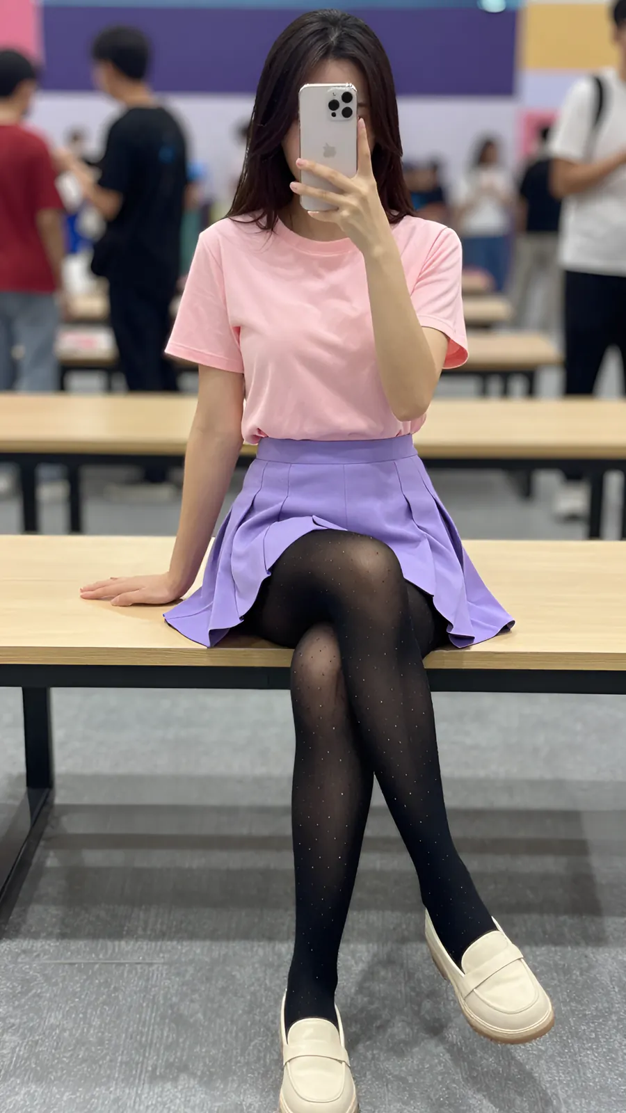 HL-000703 · 粉紫魔法少女短裙 visual reference