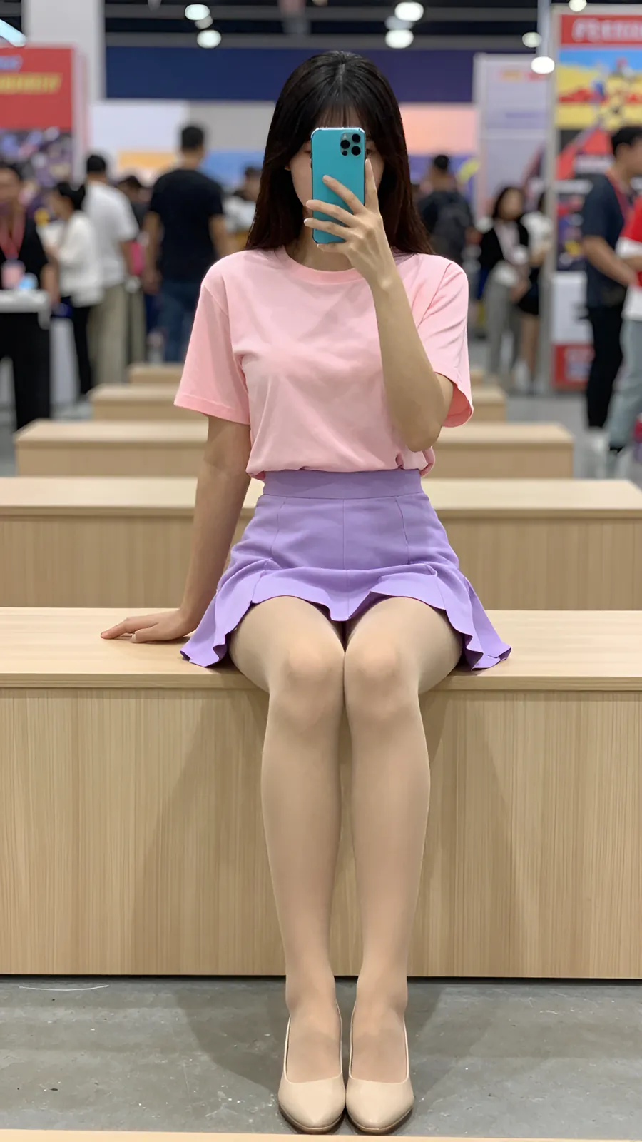 HL-000775 · 粉紫魔法少女短裙 visual reference