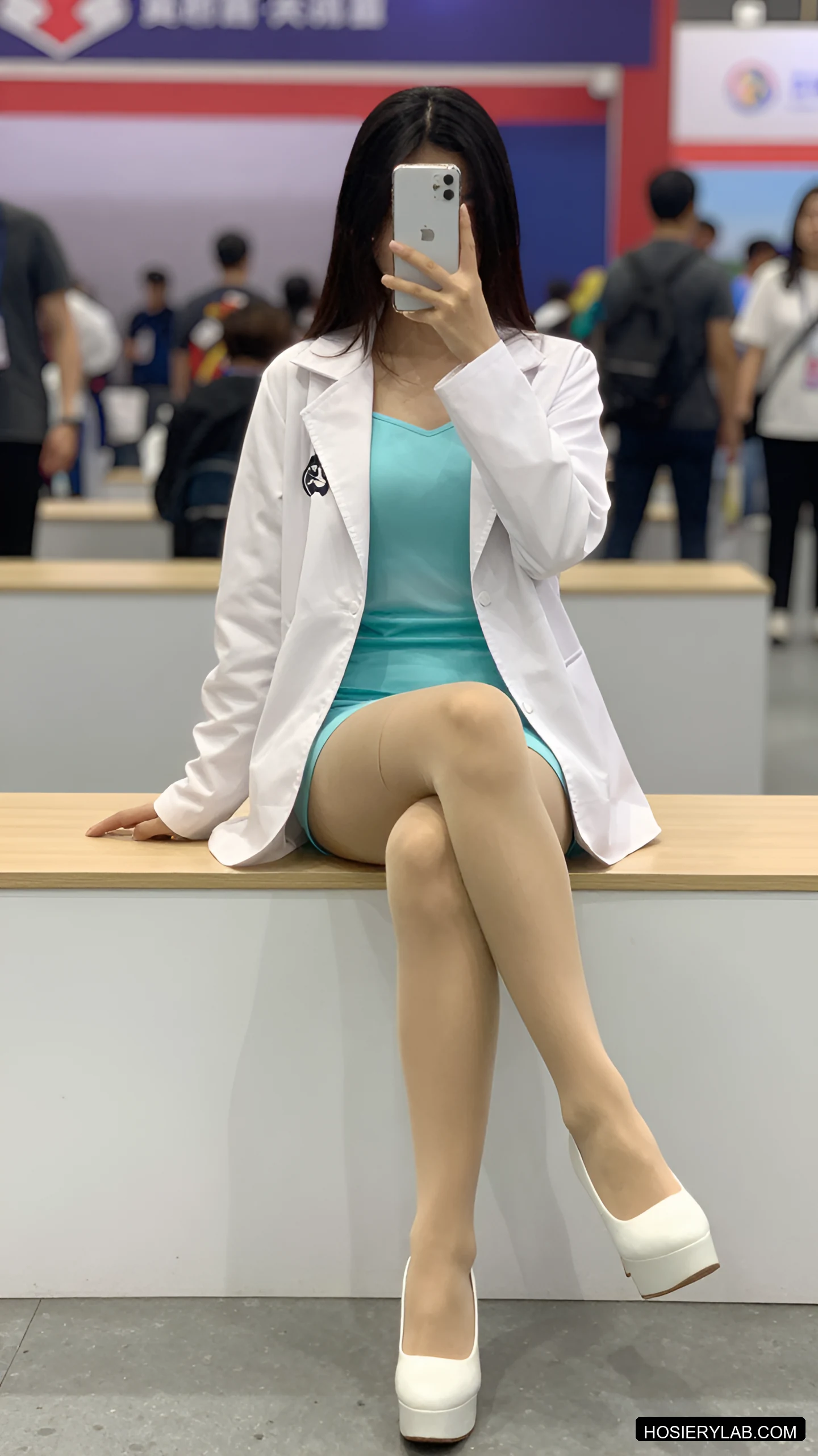 12D 纯白 连裤袜 visual reference