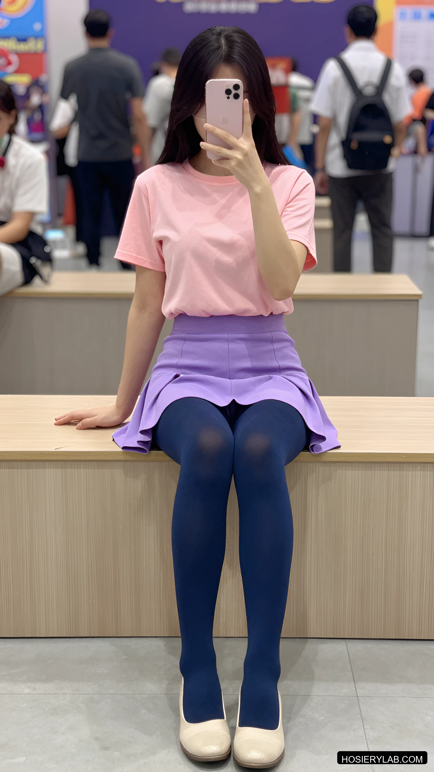 30D 海军蓝 连裤袜 visual reference