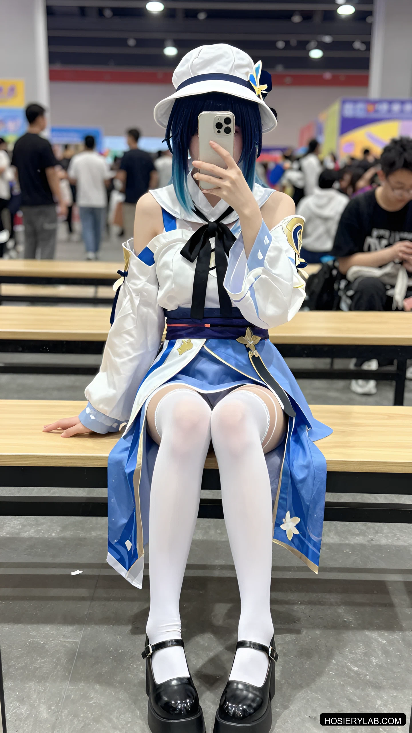 蕾丝 15D 纯白 连裤袜 visual reference