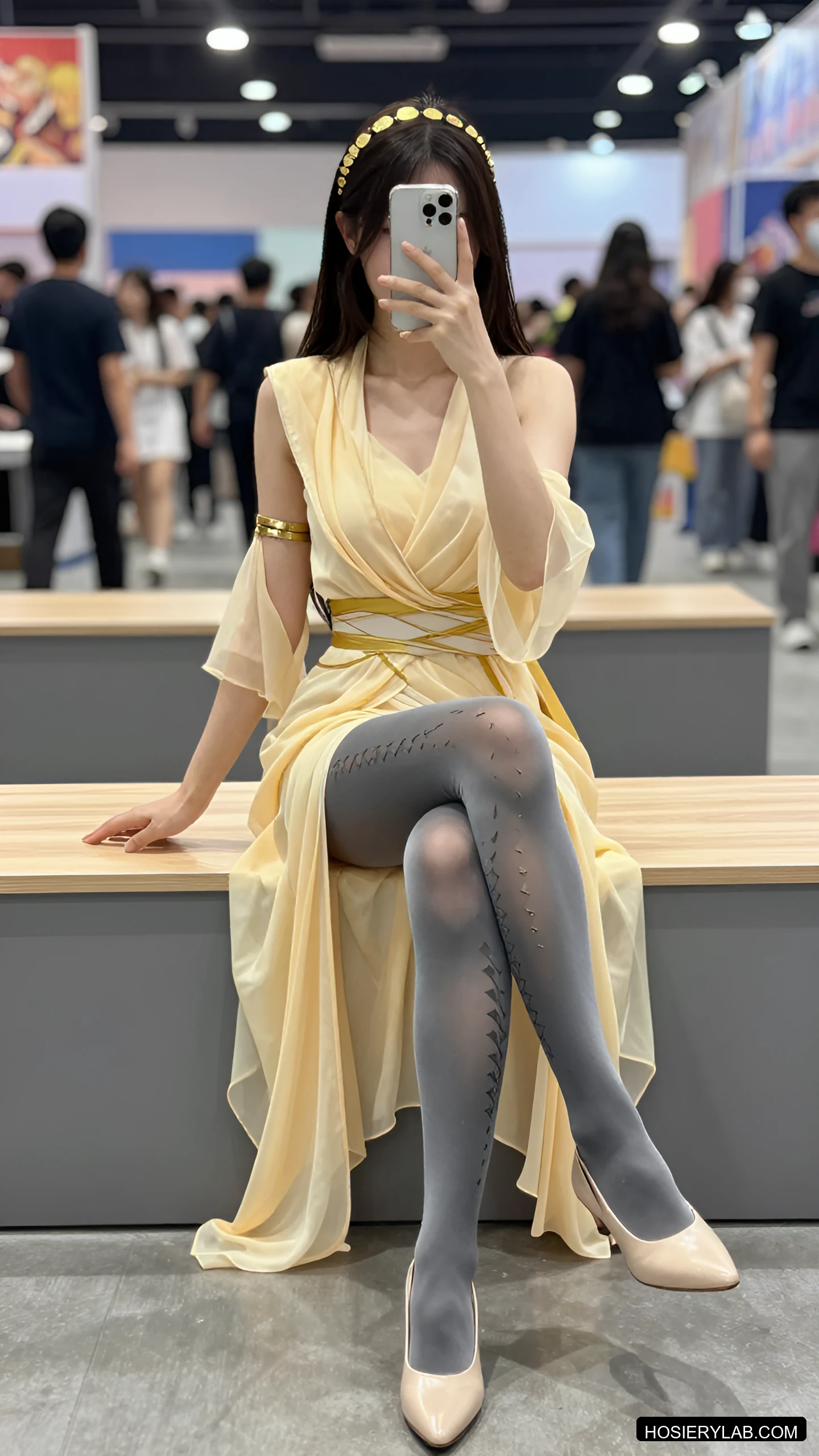 罗纹 薄透 30D 酒红 连裤袜 visual reference