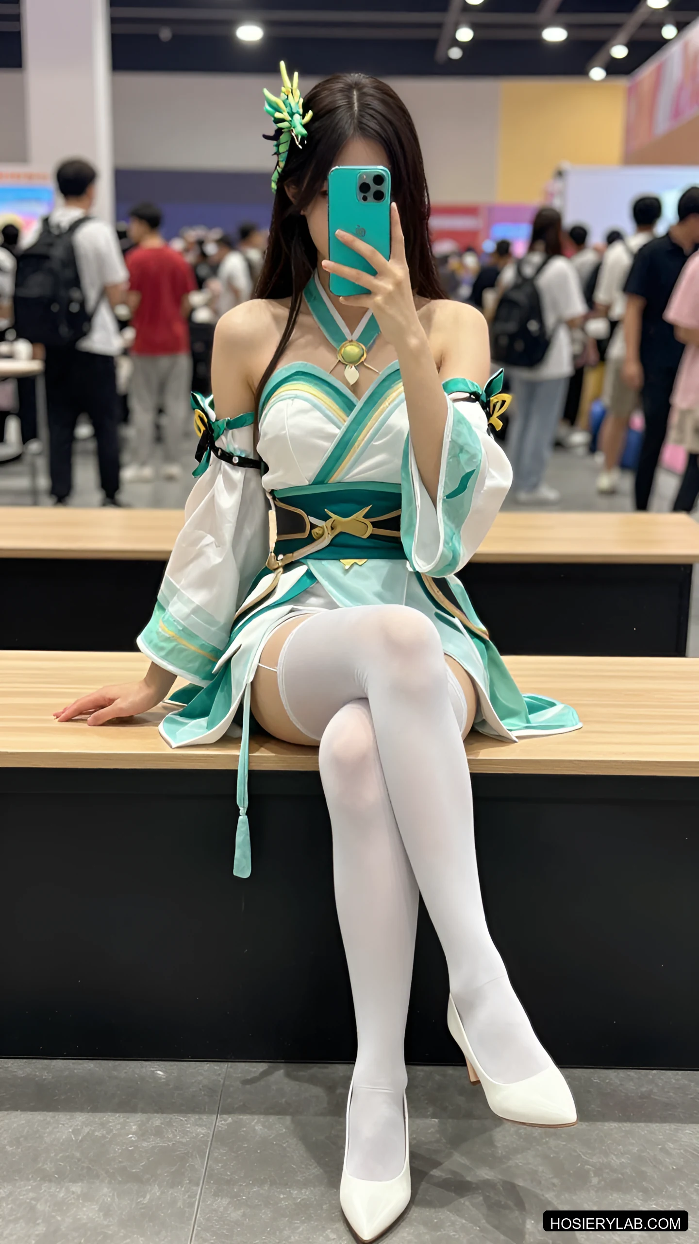 缎光 吊带 8D 炭灰 吊带袜 visual reference