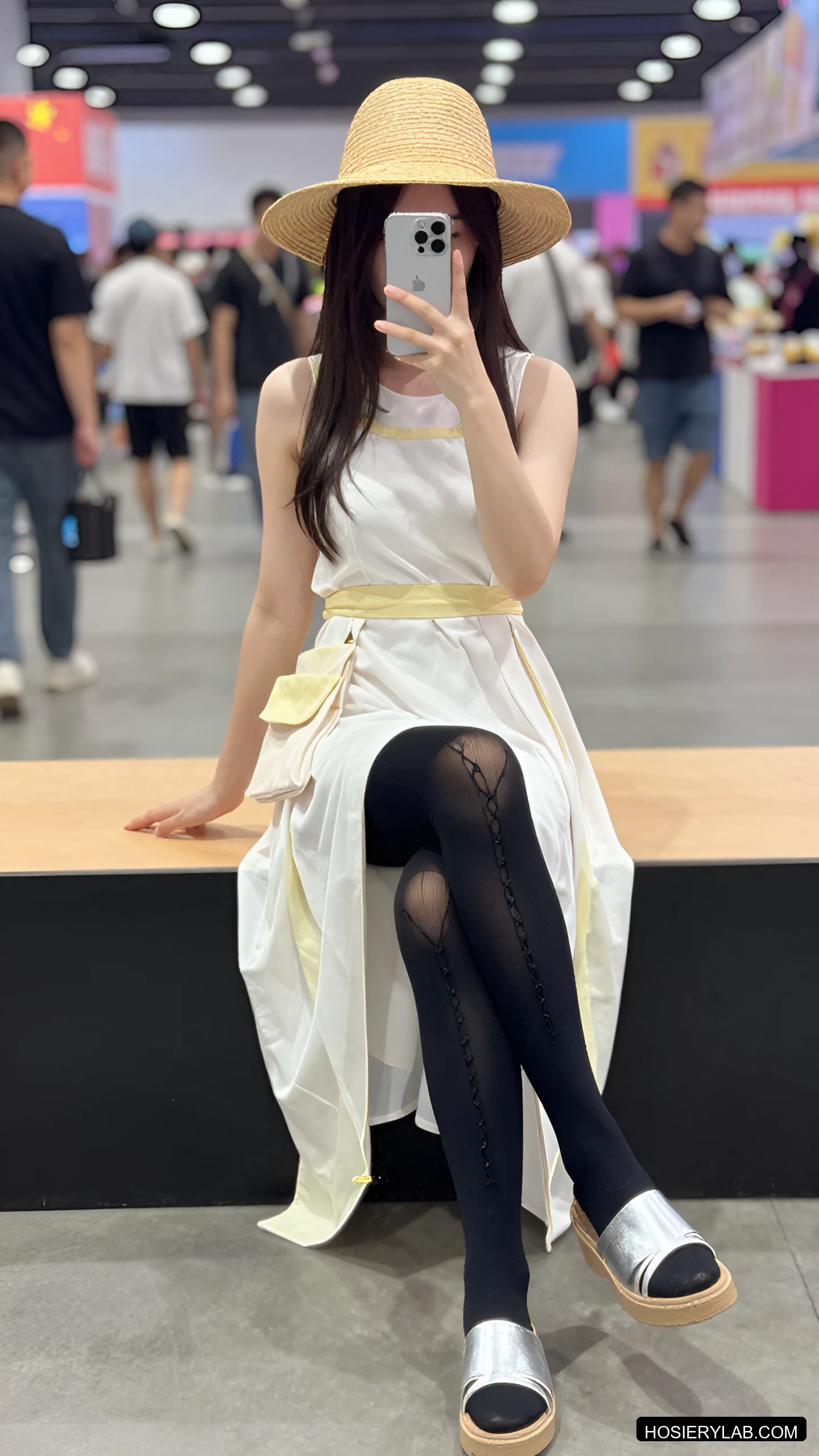 20D 纯黑 连裤袜 visual reference
