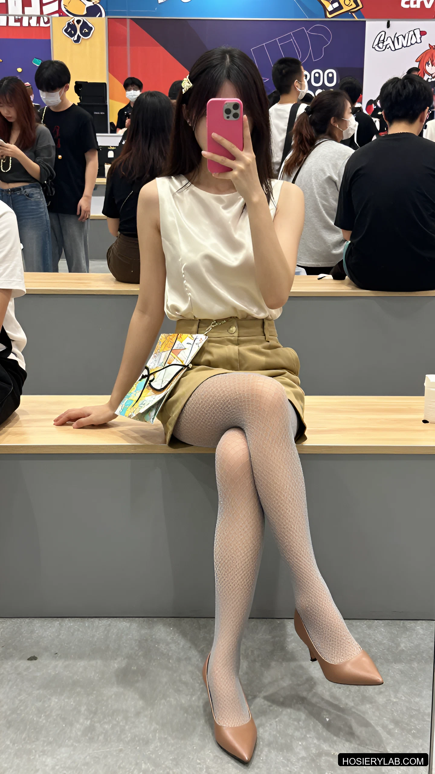 网眼 15D 炭灰 网袜 visual reference