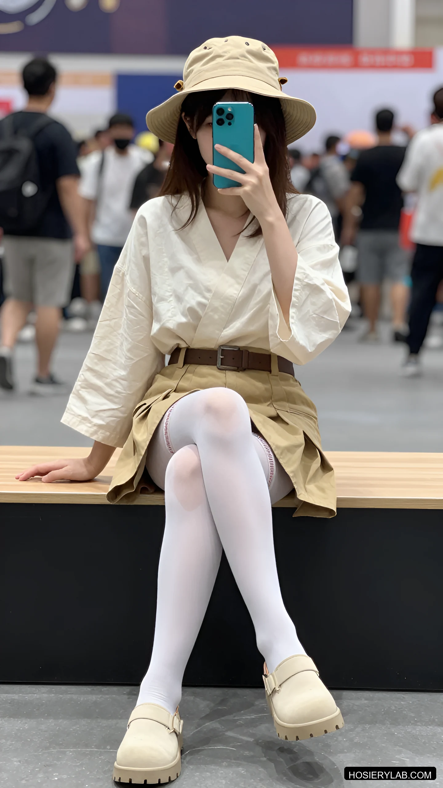 缎光 蕾丝 5D 炭灰 连裤袜 visual reference