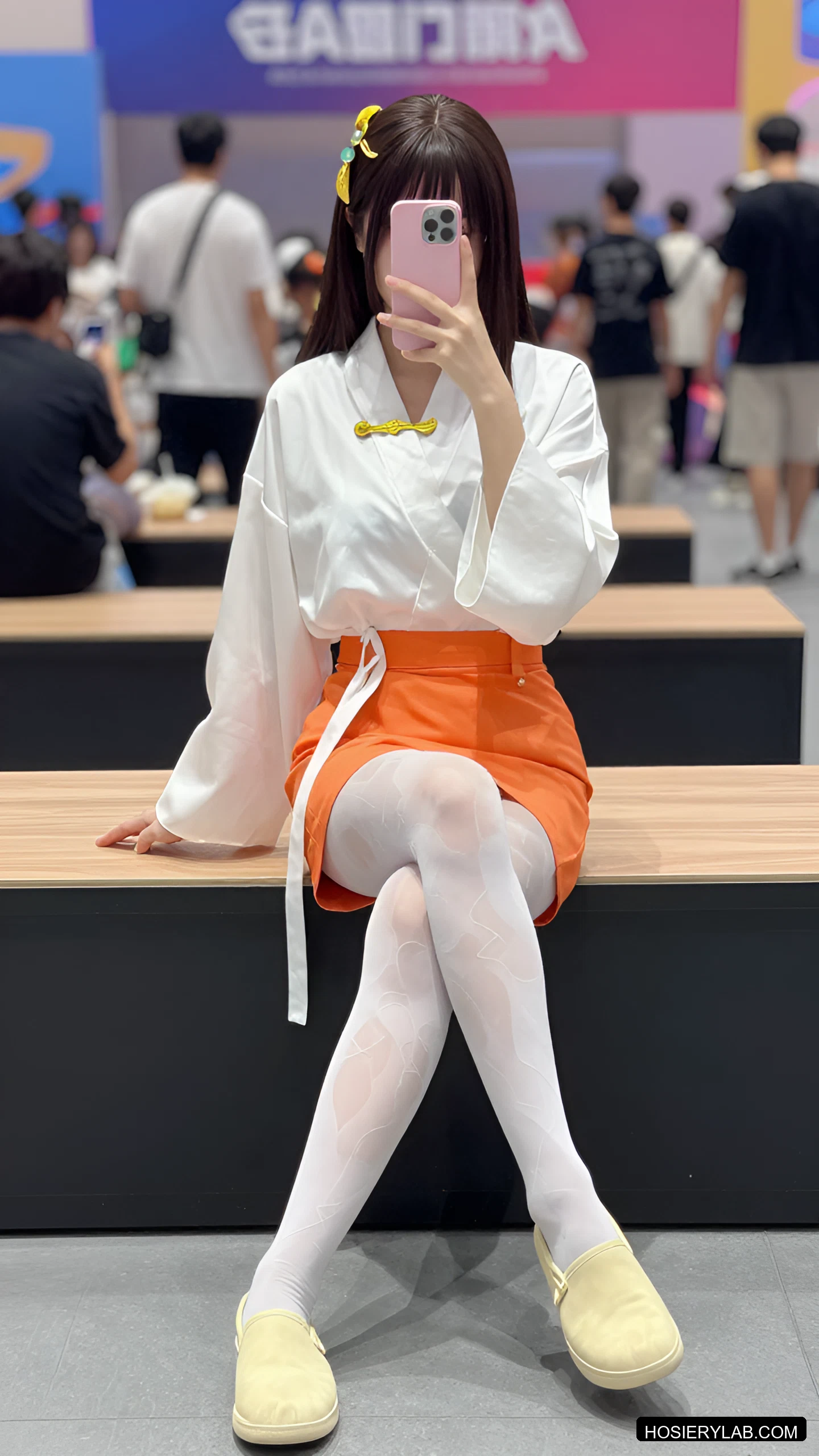 吊带 薄透 30D 海军蓝 吊带袜 visual reference