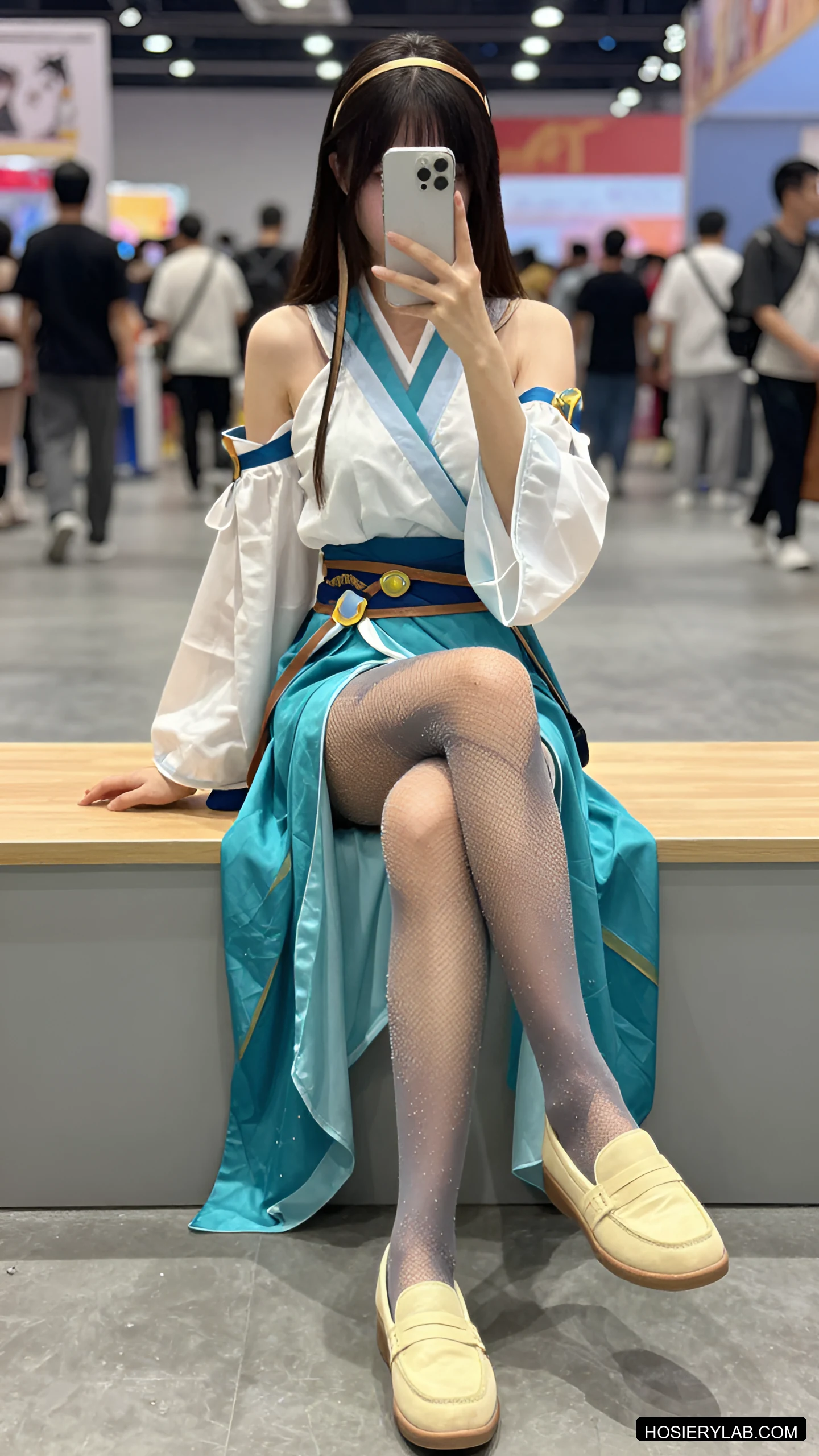 网眼 薄透 10D 炭灰 网袜 visual reference