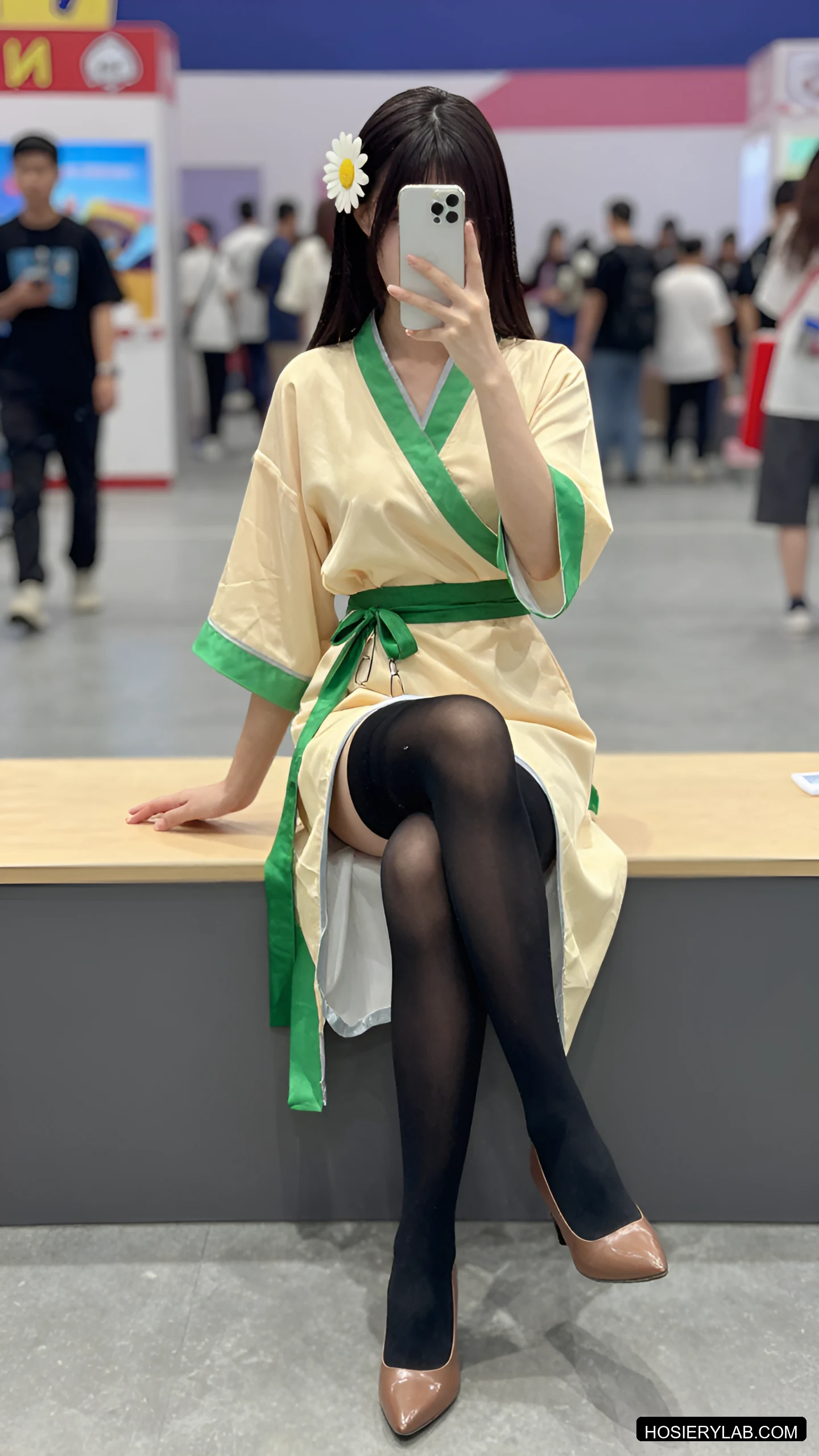 吊带 20D 纯黑 大腿袜 visual reference