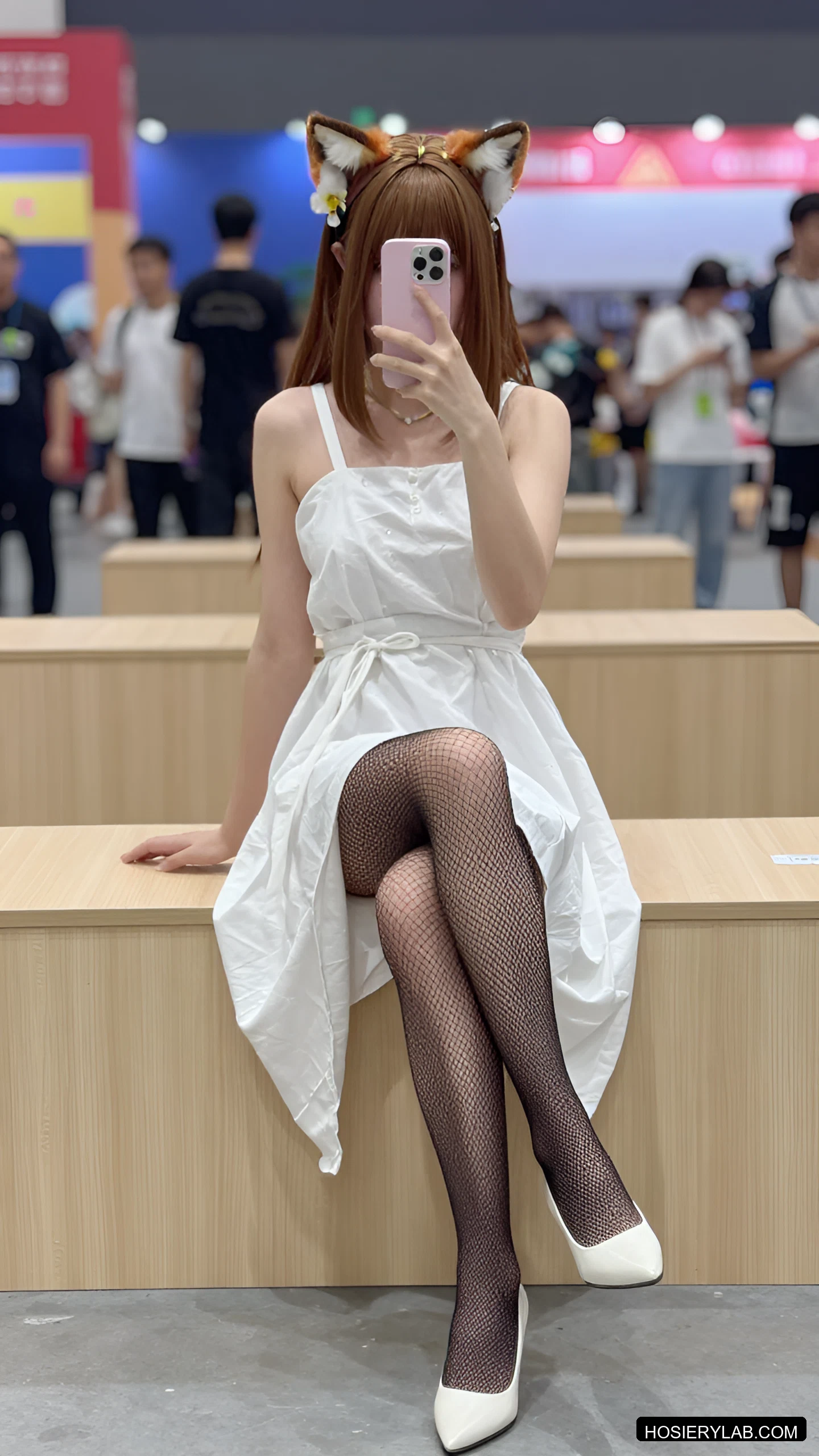 网眼 5D 纯黑 网袜 visual reference