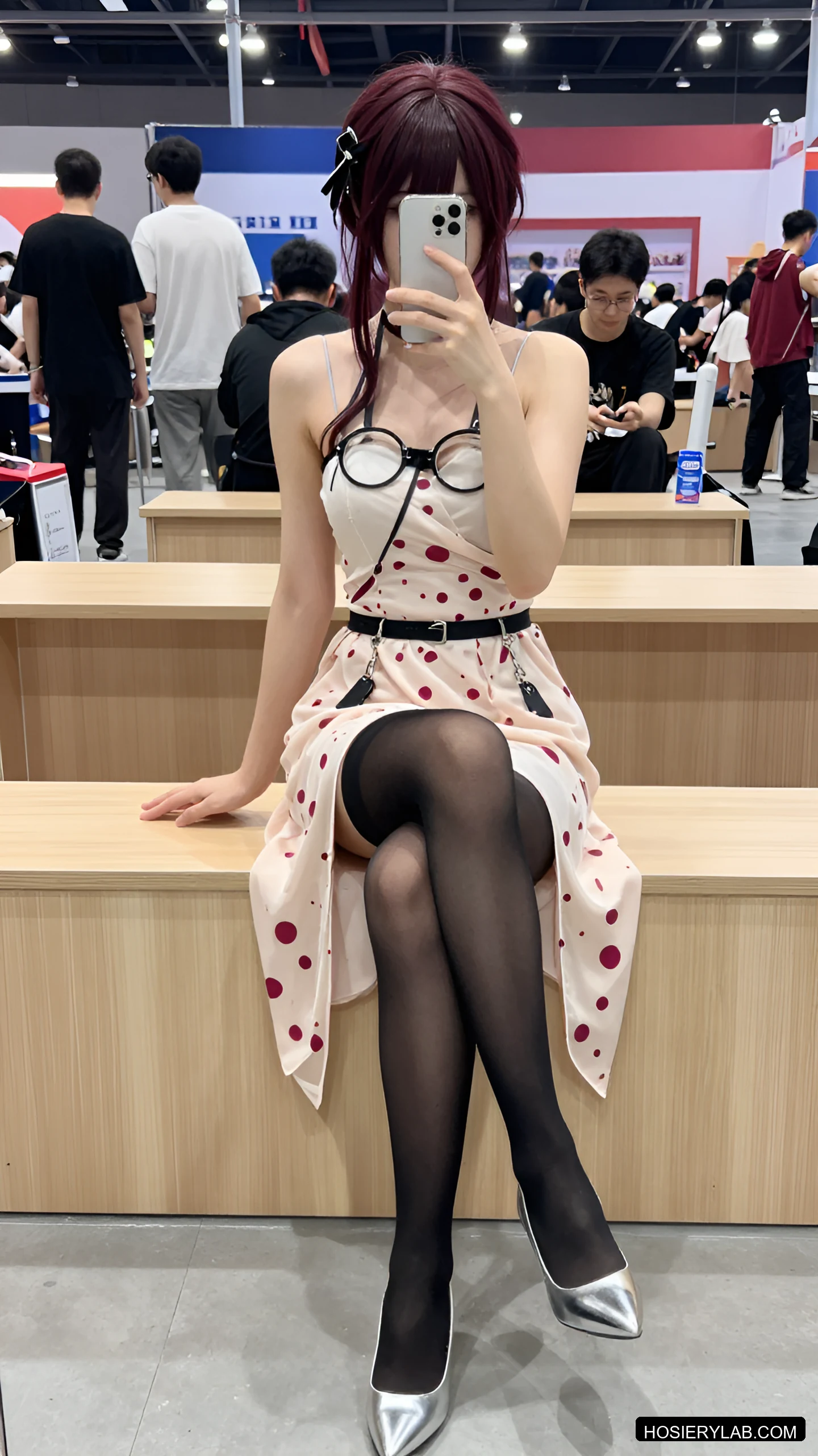 吊带 薄透 8D 纯黑 大腿袜 visual reference