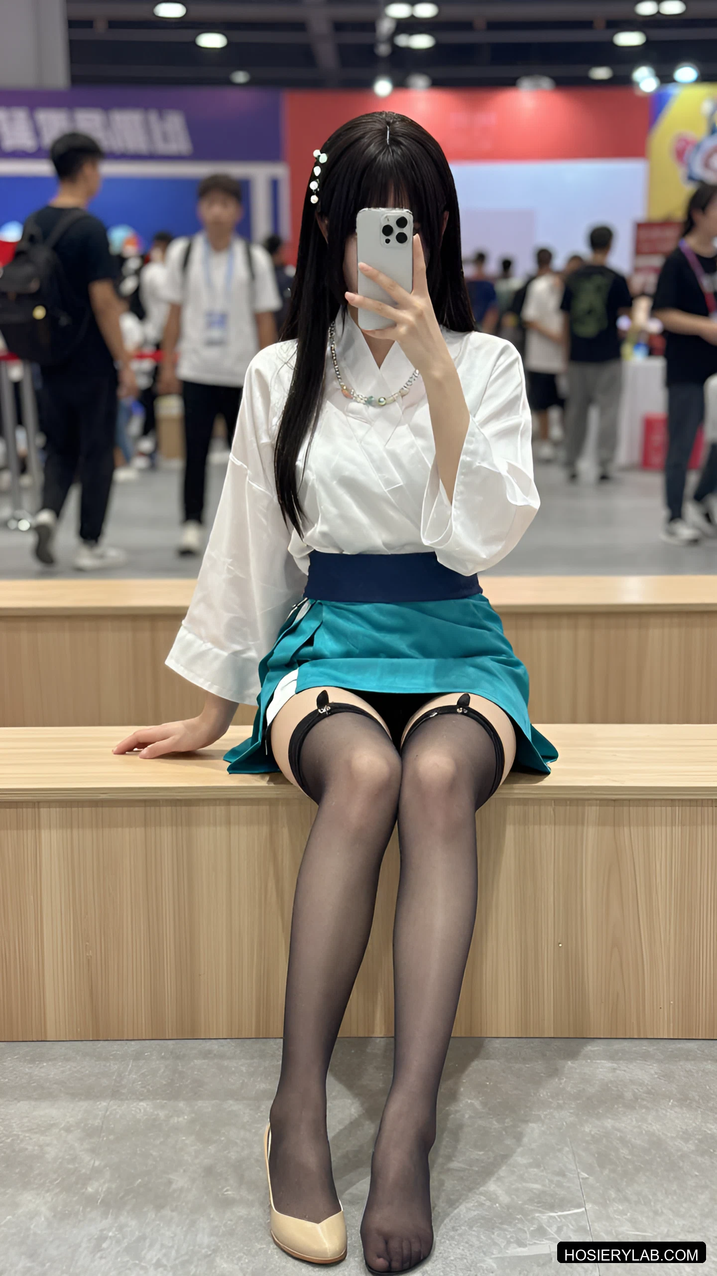 吊带 薄透 30D 咖啡棕 吊带袜 visual reference