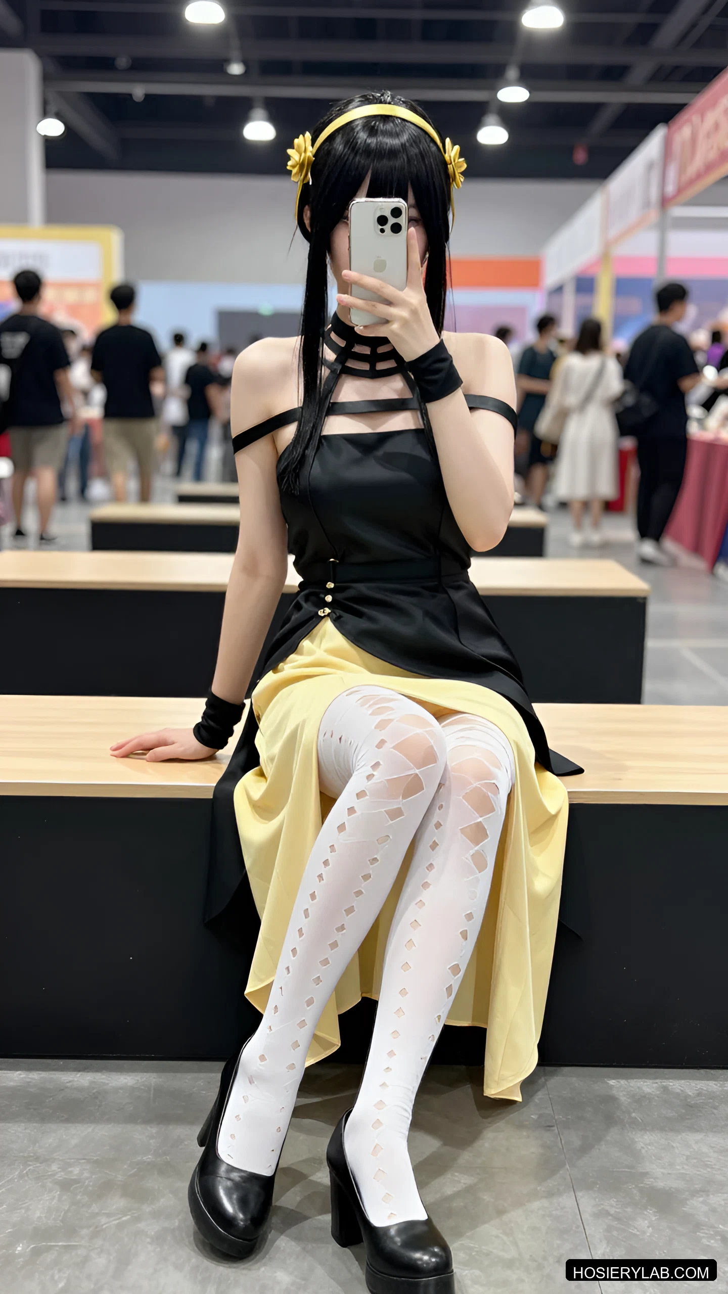 薄透 20D 纯白 连裤袜 visual reference