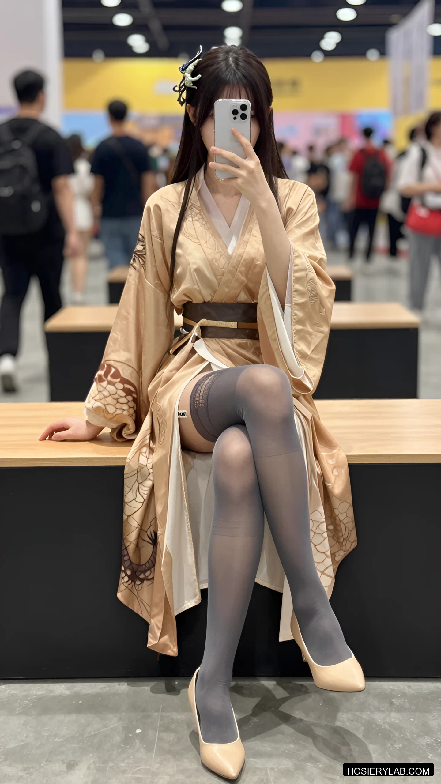 蕾丝 8D 自然肤色 大腿袜 visual reference