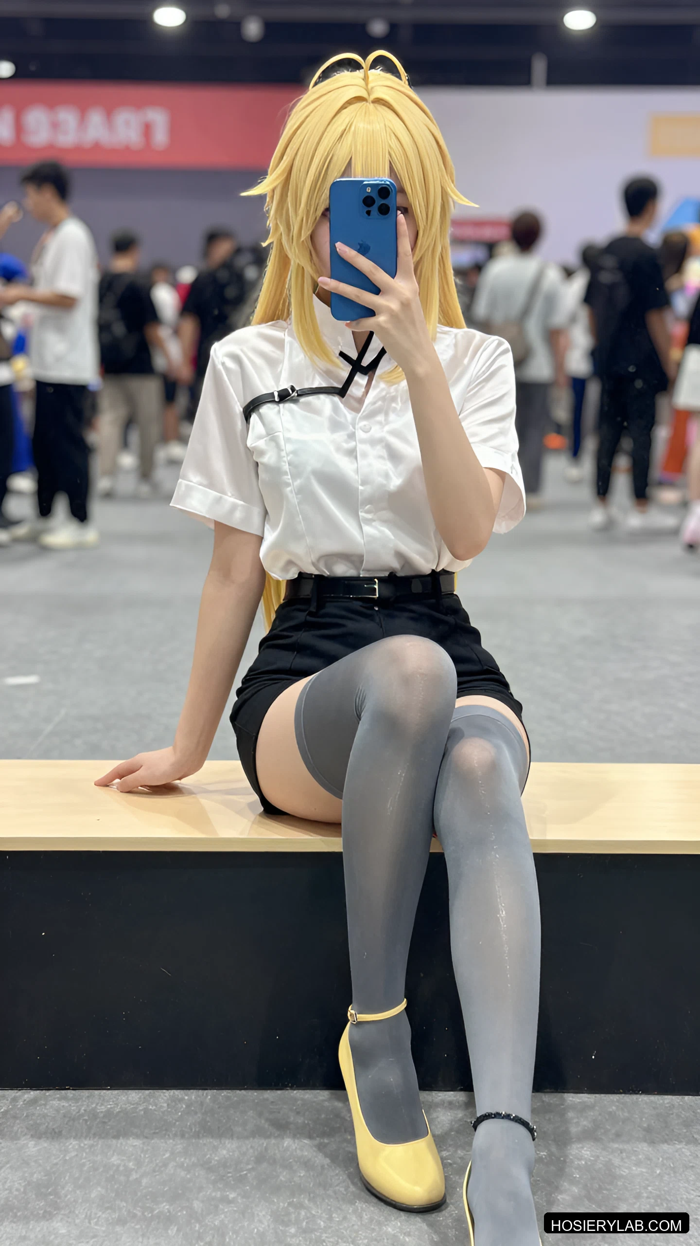 吊带 20D 炭灰 吊带袜 visual reference