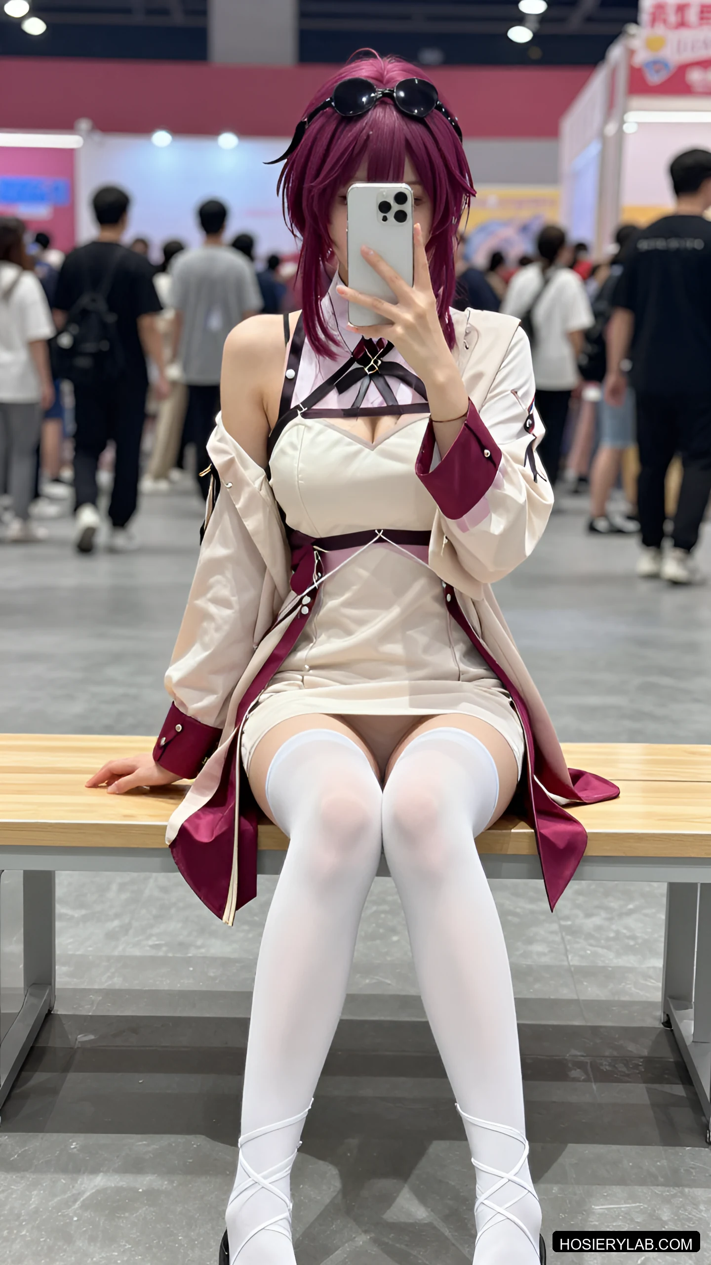 20D 纯白 连裤袜 visual reference