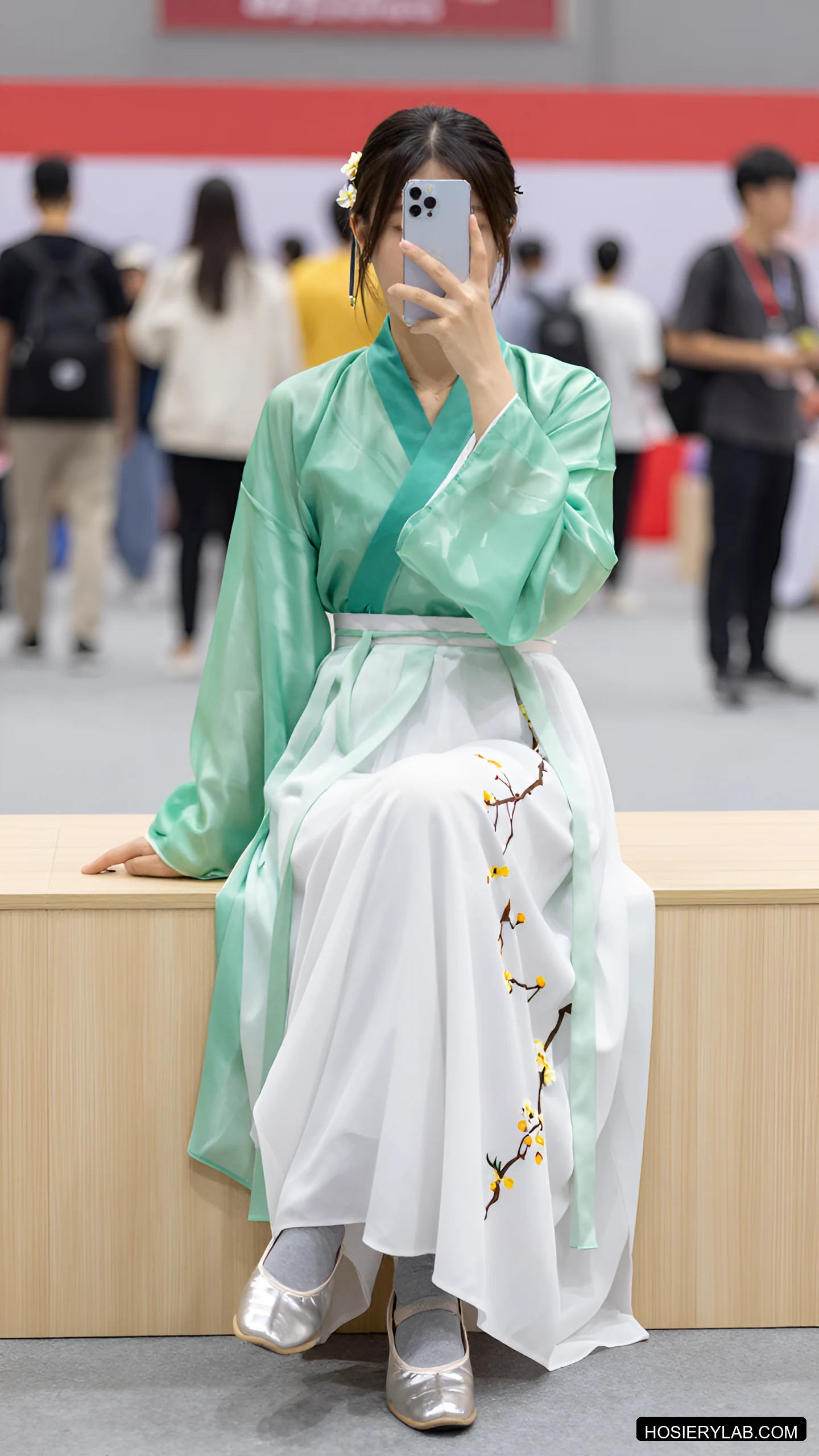 罗纹 缎光 吊带 8D 酒红 吊带袜 visual reference