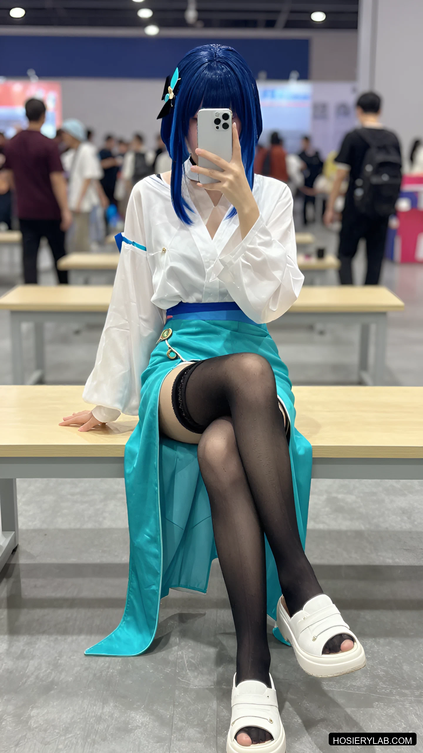蕾丝 30D 纯黑 连裤袜 visual reference