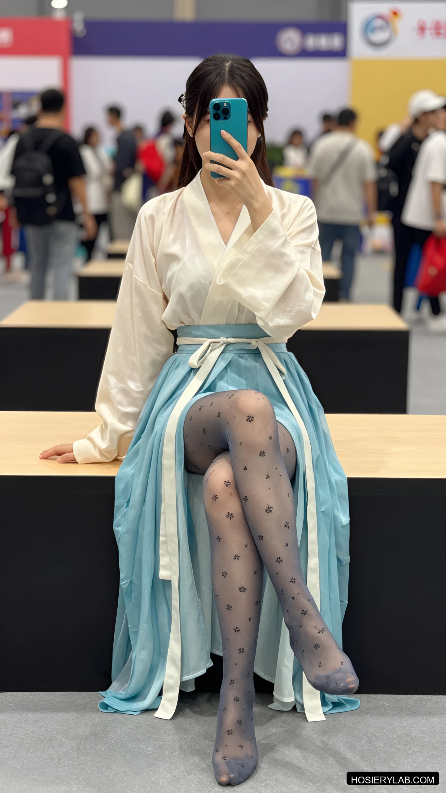 蕾丝 薄透 8D 炭灰 连裤袜 visual reference