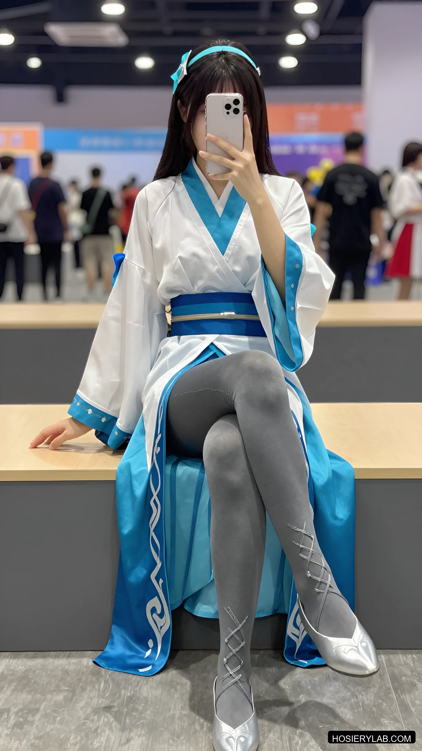 后缝线 15D 炭灰 连裤袜 visual reference