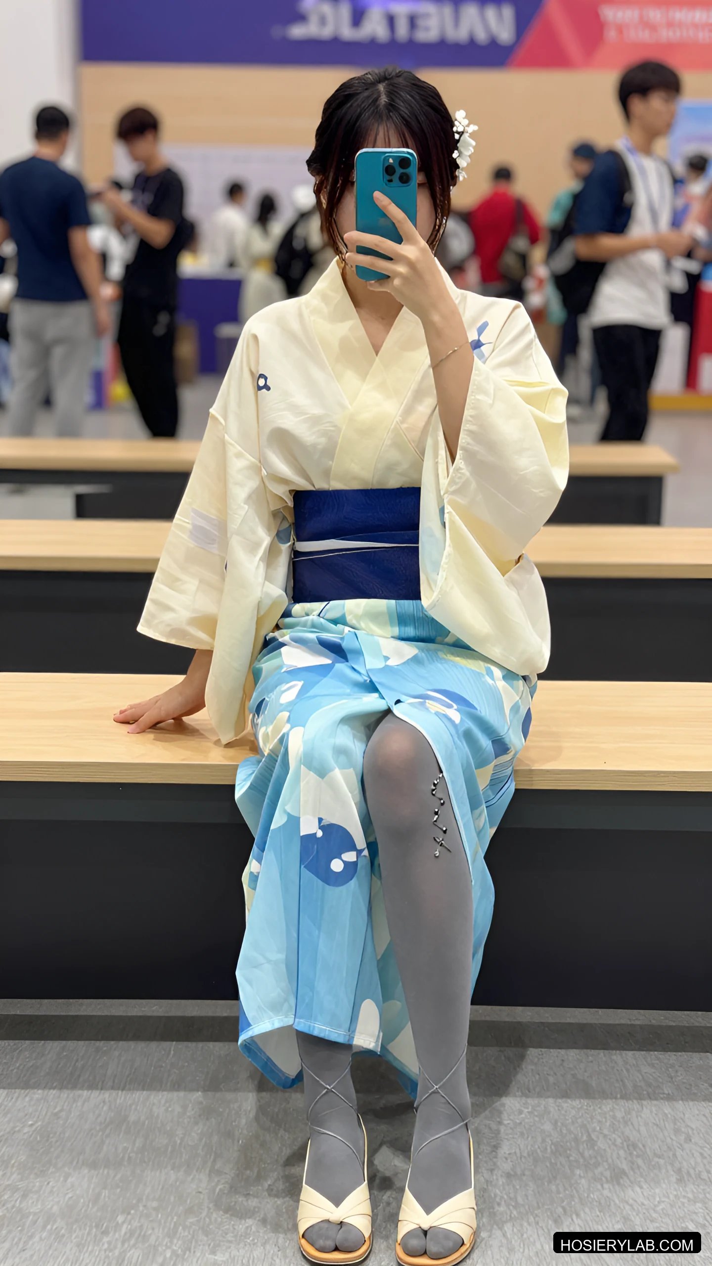 缎光 30D 炭灰 连裤袜 visual reference