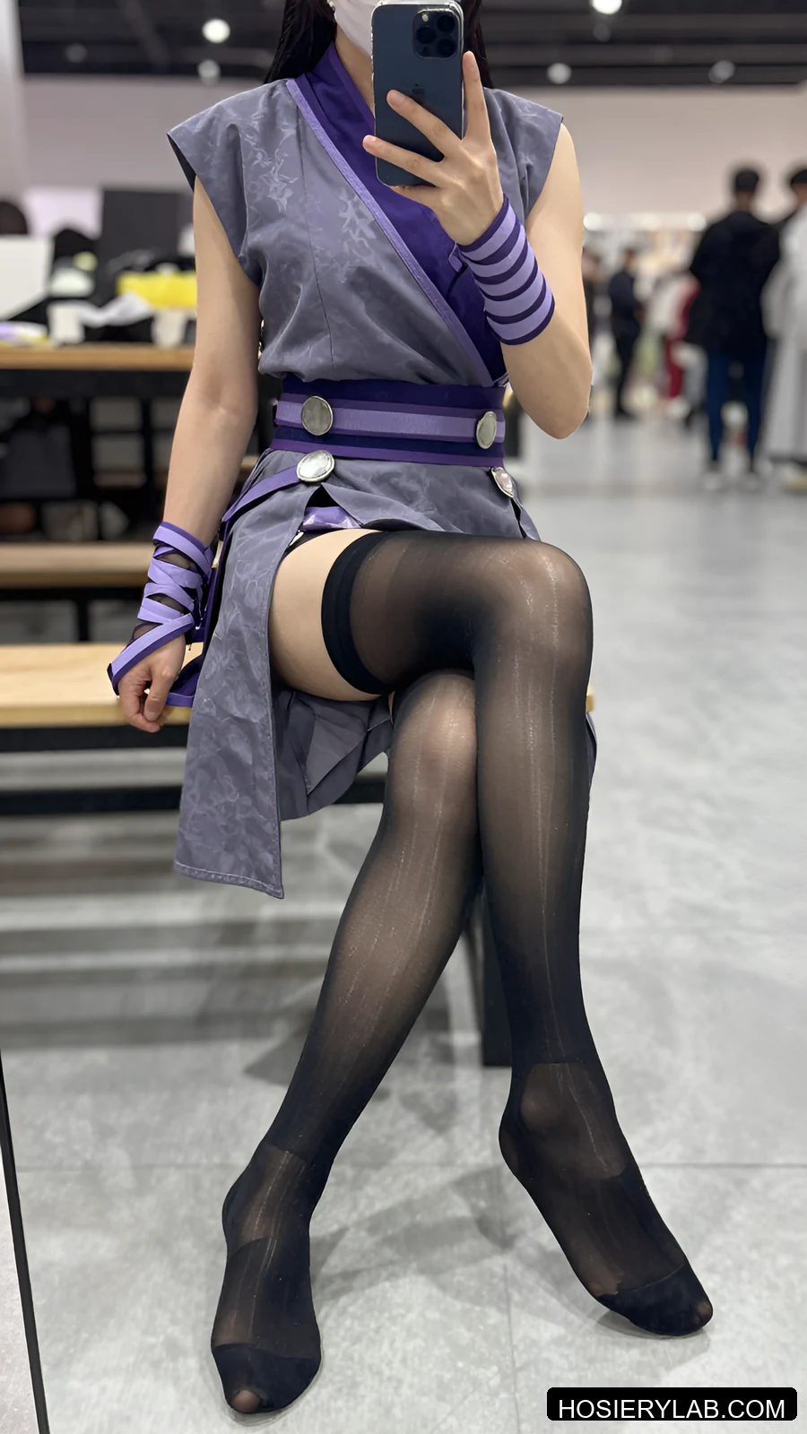 back seam 5D 纯黑 连裤袜 视觉参考