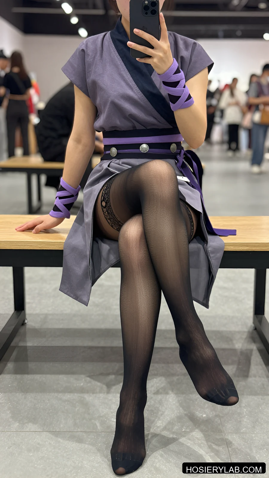 5D Black Pantyhose / Tights visual reference